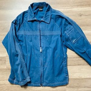 Men’s Nike Blue Vtg Zip Jacket Size Medium
